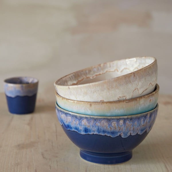 Valged kivikeraamikast kausid 4tk komplektis ø 15 cm Latte - Costa Nova-image-3