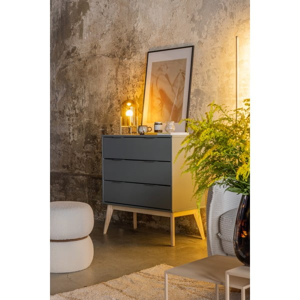 Hallikasroheline kummut 80x83x40 cm Pisco – Marckeric-image-1