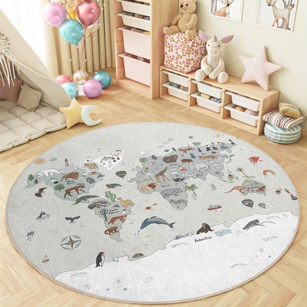 Pestav laste mänguvaip ø100 cm Big World - Mila Home-image-4