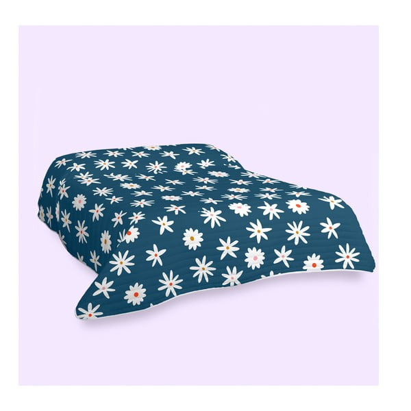 Sinine tikitud voodikate 270x260 cm Margaret - Aware-image-1