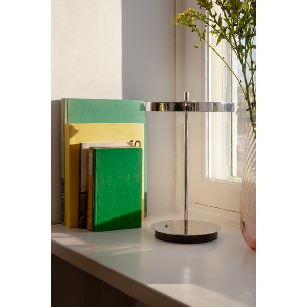 Hõbedane dimmerdatav LED lauavalgusti metallist lambivarjuga (kõrgus 31 cm) Asteria Move - UMAGE-image-4