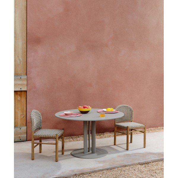 Ümmargune aiasöögilaud ø 120 cm Sedalis - Kave Home-image-1