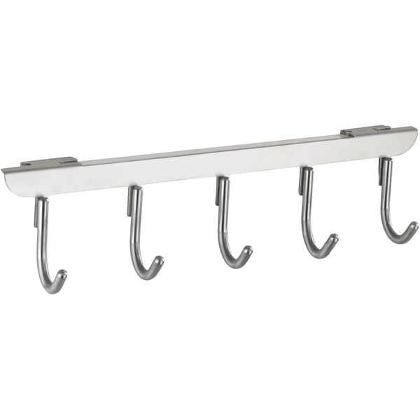 Hõbedast 5 konksuga riputatav uksehoidja Asola - Wenko