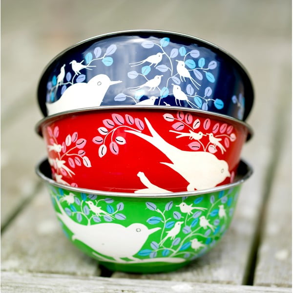 Miska Eva Hand Painted Bowl, zelená