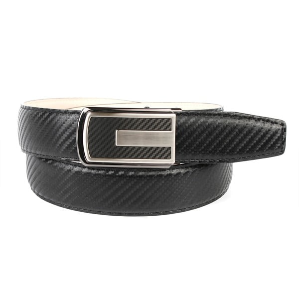 Pánský kožený pásek 3CKB10 Black, 90 cm