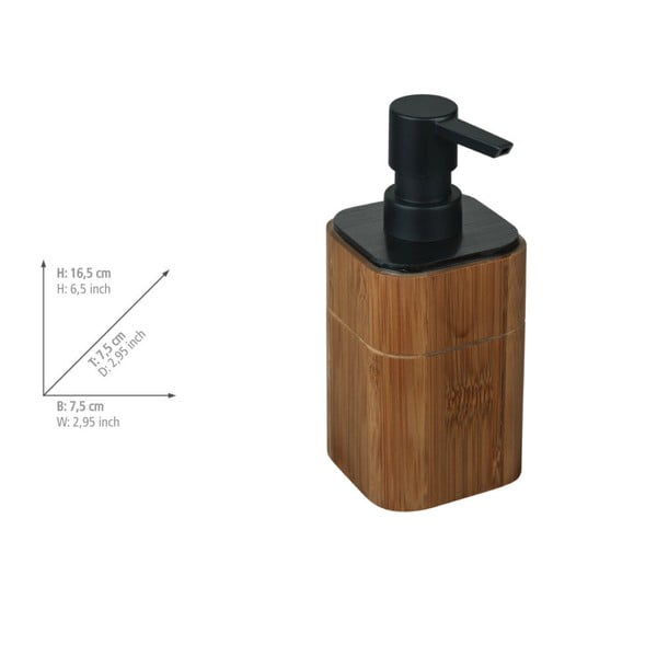 Pruun bambusest vannitoatarvikute komplekt Serro - Wenko-image-4