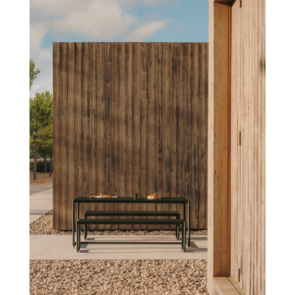 Tumeroheline metallist aia söögimööbli komplekt 4-le Sotil - Kave Home-image-1