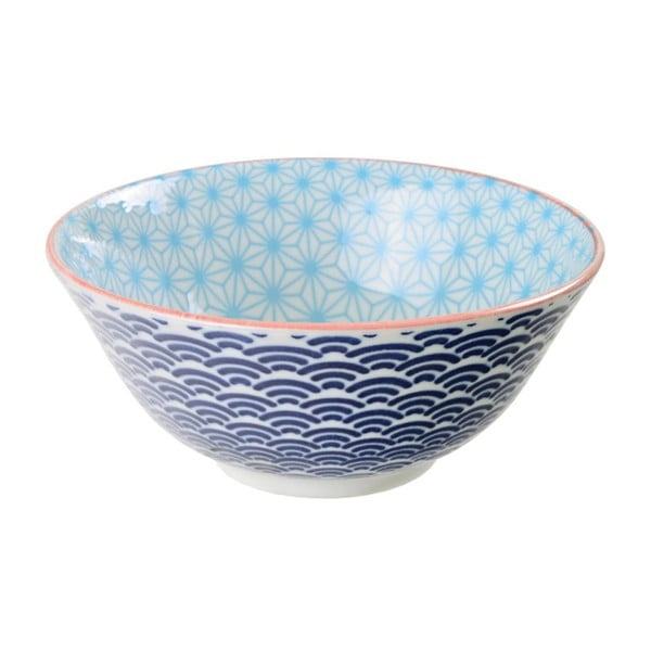 Modrá porcelánová miska Tokyo Design Studio Star/Wave, ⌀ 15,2 cm