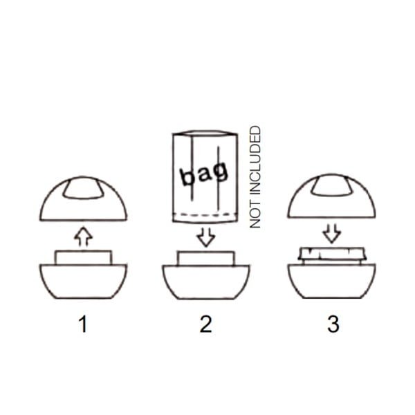 Tumehall prügikast 1 l Bowl - Spirella-image-3