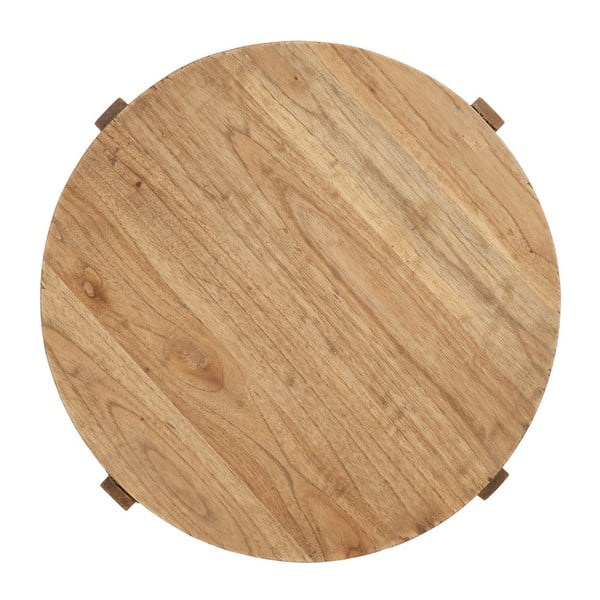 Ümmargune valge seedri täispuidust abilaud ø 40 cm Dala - Ixia-image-3