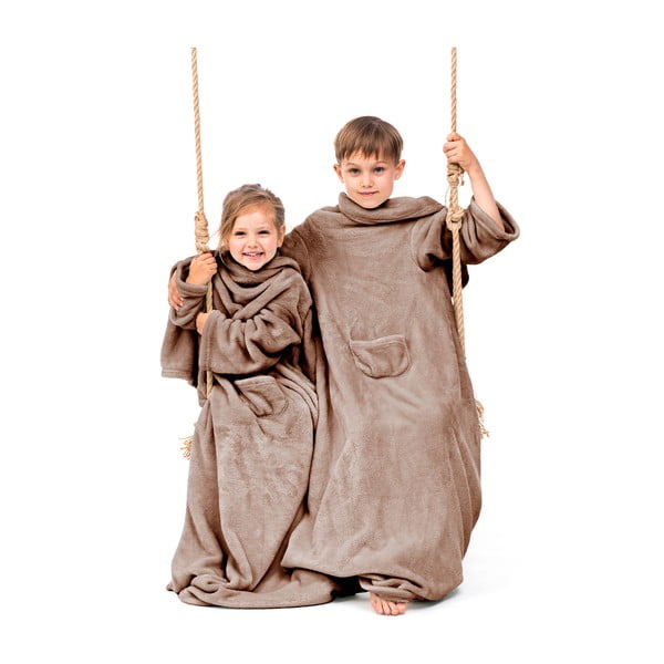 Pruun beebi TV tekk varrukatega Lazykids Lazy Kids - DecoKing