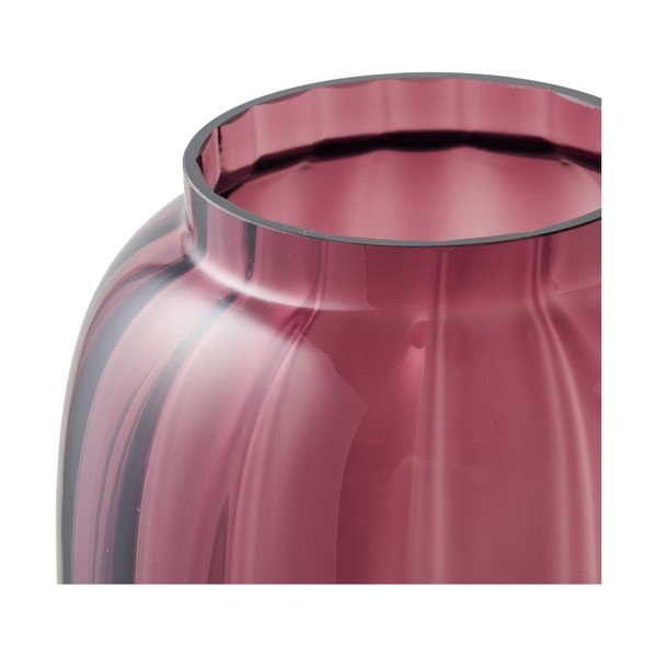 Punane klaasist käsitöövaas (kõrgus 21 cm) - House Nordic-image-3