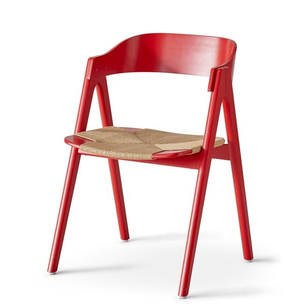 Punasest pöögipuidust söögitool rotangist istmega Findahl by Hammel Mette - Hammel Furniture