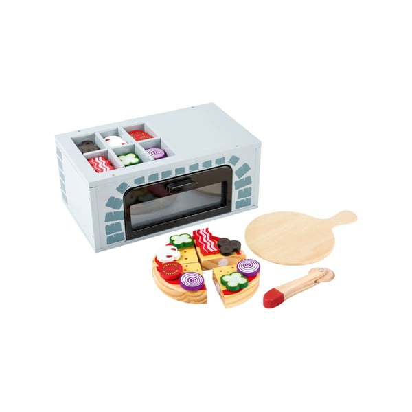 Laste puidust mänguasjade komplekt pizza valmistamiseks Köök - Legler