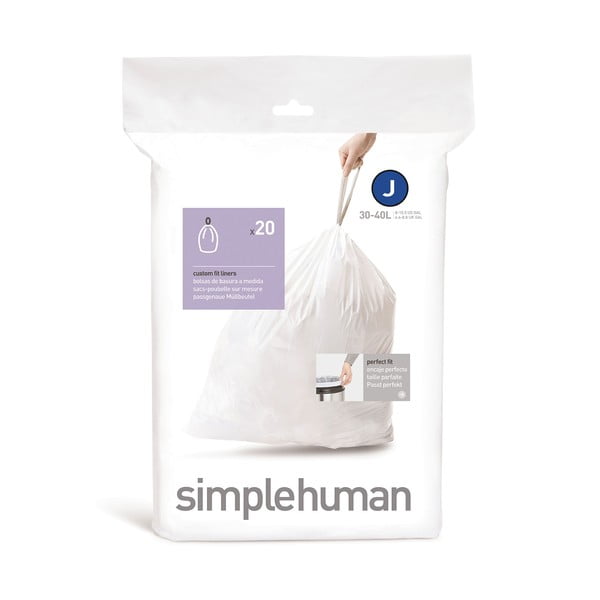 Prügikotid 20tk komplektis, 45l J - simplehuman