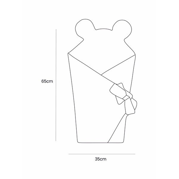 Roheline beebimähis 35x65 cm - Meowbaby-image-2