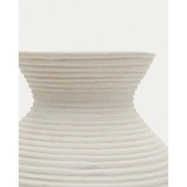 Kreemikas kõrge papjeemašee vaas (kõrgus 51 cm) Pria - Kave Home-image-4