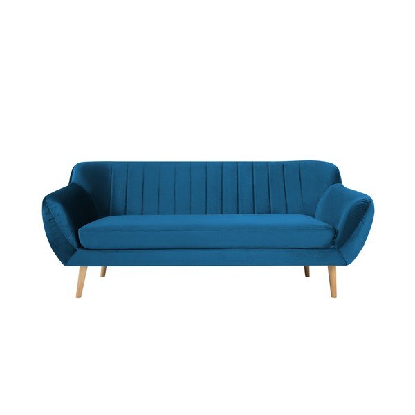 Modrá třímístná pohovka Mazzini Sofas Benito
