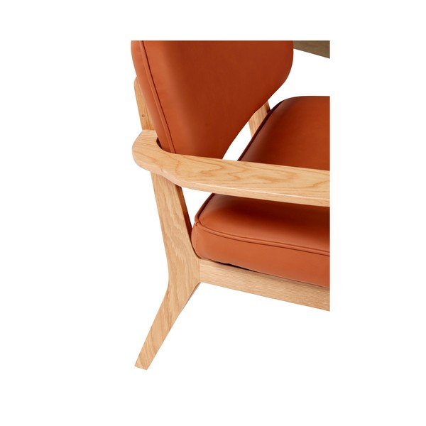 Oranž kunstnahast tugitool Haze - Hübsch-image-3