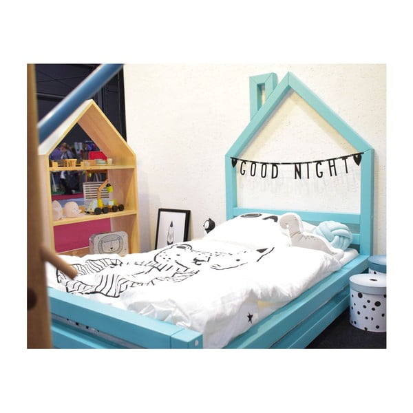 Dětská černá postel z smrkového dřeva Benlemi Wally, 80 x 180 cm-image-4