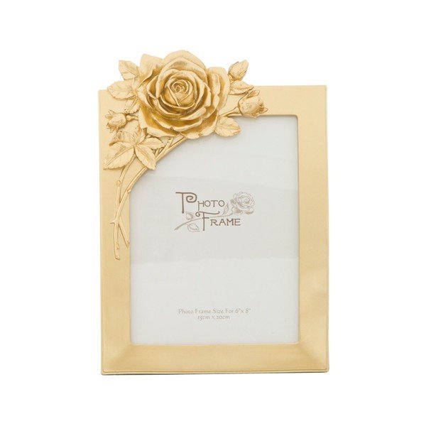 Žlutý fotorámeček v pryskyřicovém rámu Mauro Ferretti Glam Rose, 15 x 20 cm-image-2
