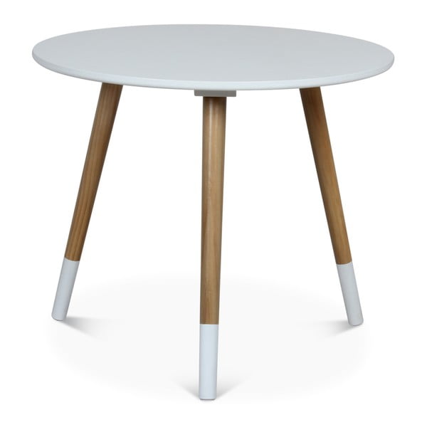 Bílý příruční stolek Opjet Paris Vick, ⌀ 50 cm