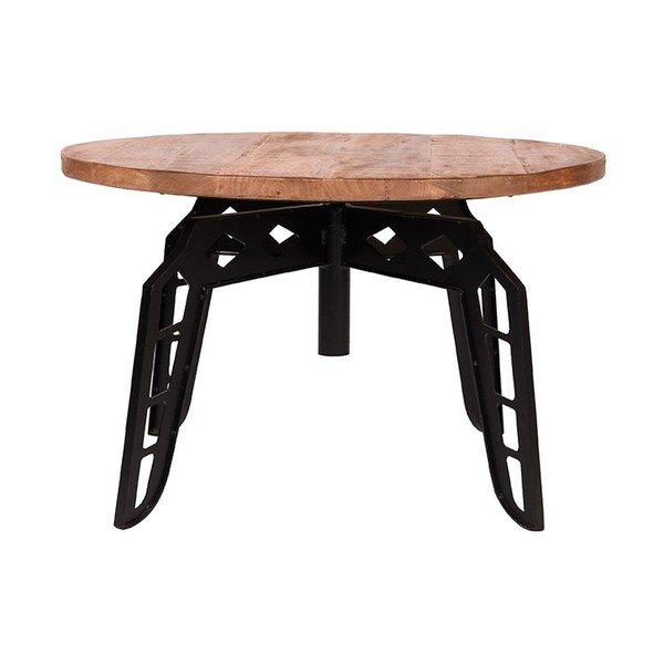 Odkládací stolek s deskou z mangového dřeva LABEL51 Pebble, ⌀ 80 cm-image-3