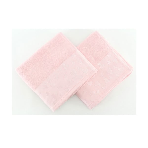 Sada 2 ručníků Kalp Pink, 50x90 cm