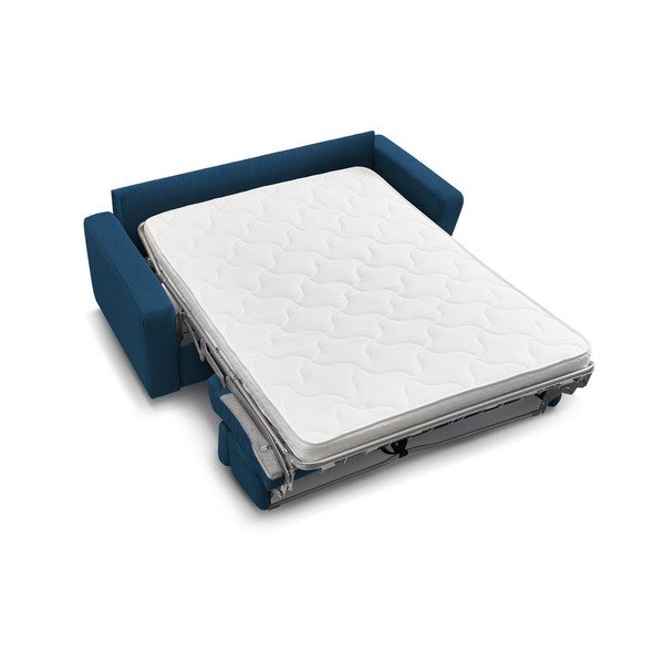 Tumesinine velvetist diivanvoodi 195 cm Monaco - Bobochic Paris-image-4