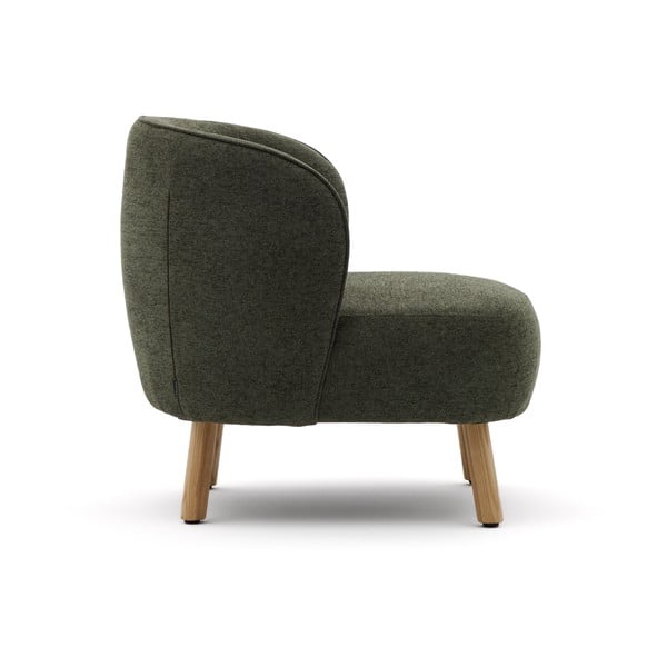 Roheline šenillist tugitool Ulit - Kave Home-image-3