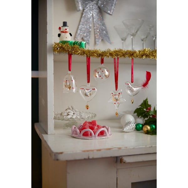 Käsitsi puhutud klaasist jõulukaunistus ø 5,5 cm Ann-Sofi Romme Annual Christmas Bell 2025 - Holmegaard-image-2