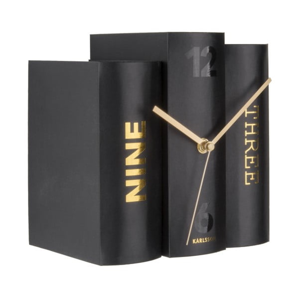 Must raamatute kujuline lauakell Book - Karlsson-image-1