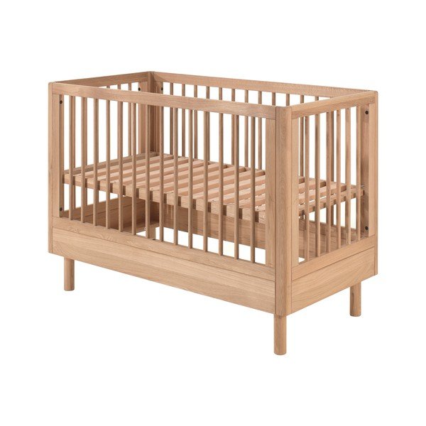 Tammepuidust reguleeritava kõrgusega võrevoodi 60x120 cm Forrest - Vipack-image-3