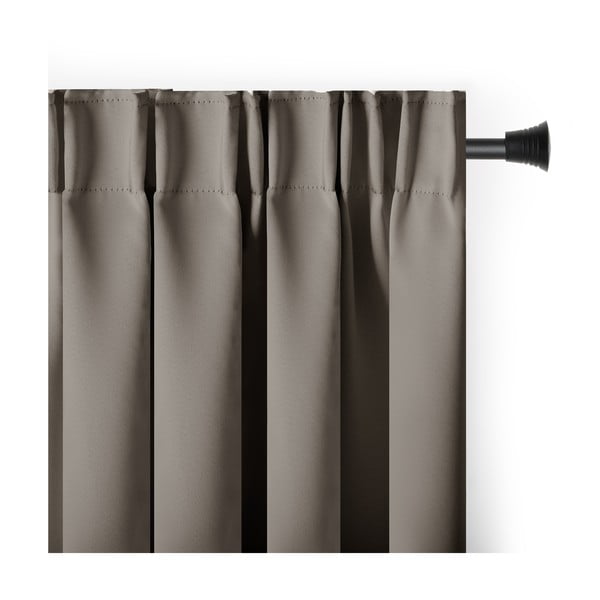 Pruunikashall pimendav termokardin 140x245 cm Pleat - Restilo