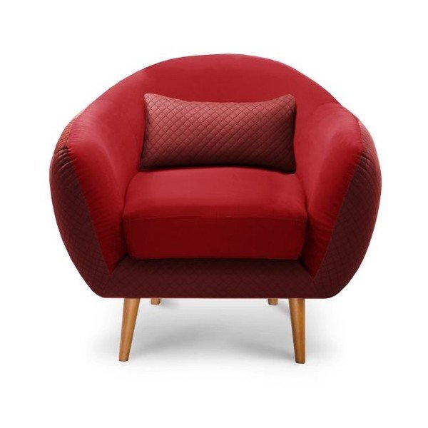 Červené křeslo Scandi by Stella Cadente Maison Meteore
