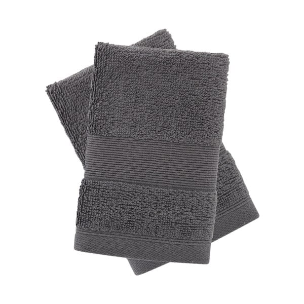 Tumehallid froteerätikud 2tk komplektis 30x30 cm Anti-Bacterial - Catherine Lansfield