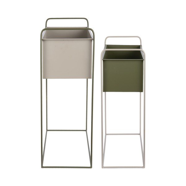 Metallist lillealused komplektis 2 tükki (kõrgus 65 cm) Reina - PT LIVING-image-4