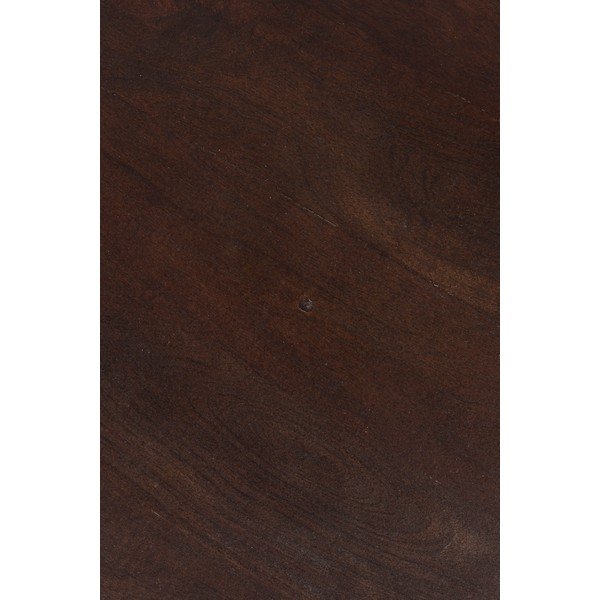 Ümmargune mangopuidust abilaud ø 30 cm Izzy - White Label-image-3