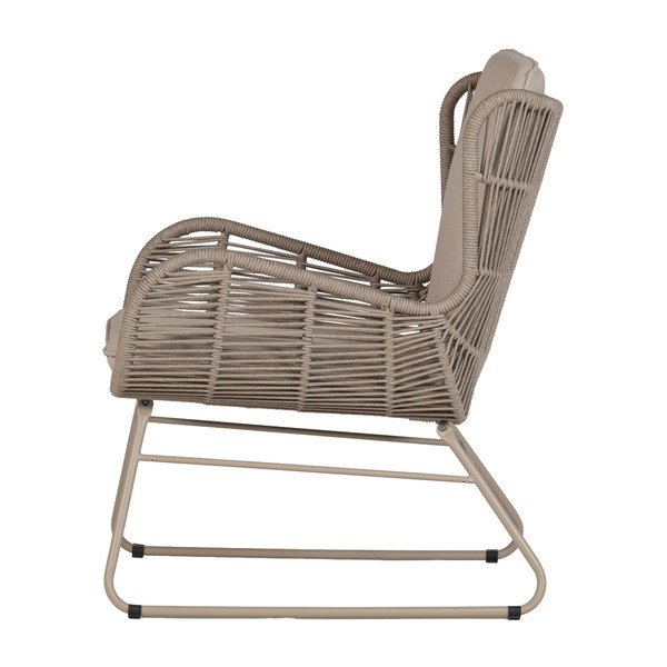 Beež metall/polsterdatud aiatool Grace - WOOOD-image-3