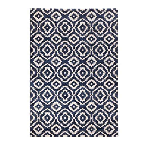 Modrý koberec Mint Rugs Diamond Ornamental, 80 x 150 cm