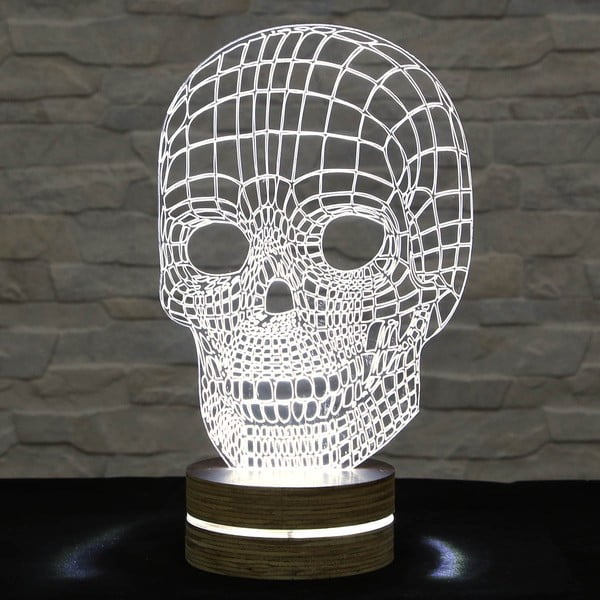 3D stolní lampa Skull