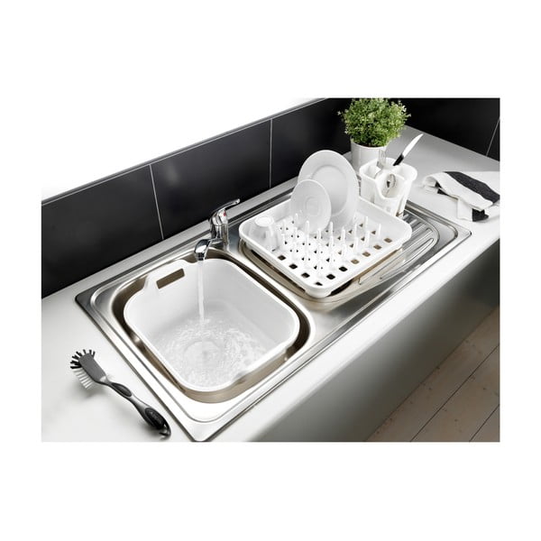 Valge plastikust söögiriistade kuivati ​​14x14 cm Signature – Addis-image-2