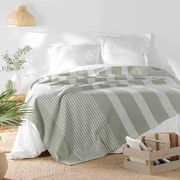 Roheline voodikate 220x240 cm Adele - douceur d'intérieur-image-1