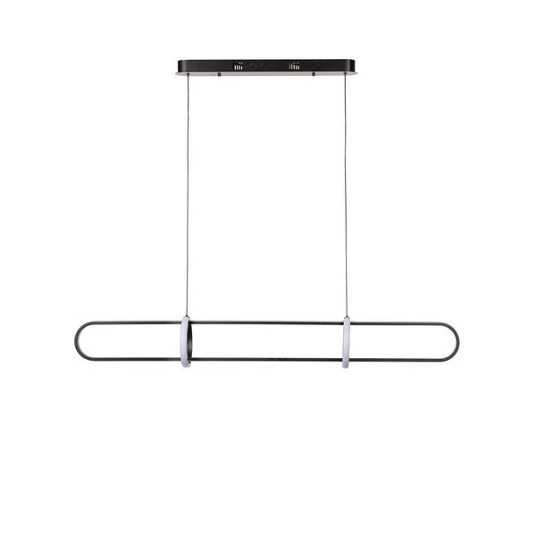 Must LED metallist rippvalgusti Alken – Bizzotto