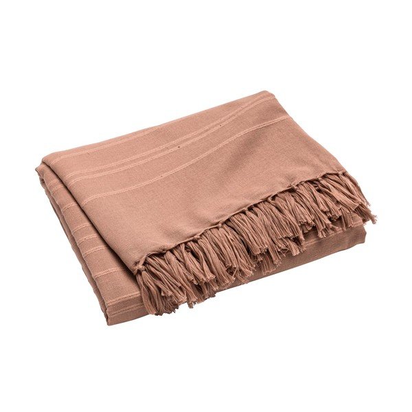 Puuvillane voodikate terrakota värvi 125x150 cm Lilia - douceur d'intérieur