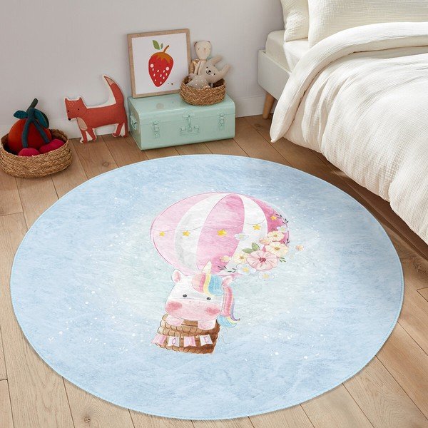 Helesinine laste vaip ø 100 cm Comfort - Mila Home-image-1