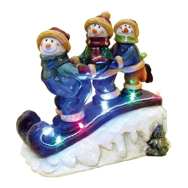 Vánoční soška s LED světýlky Naeve Snowmen