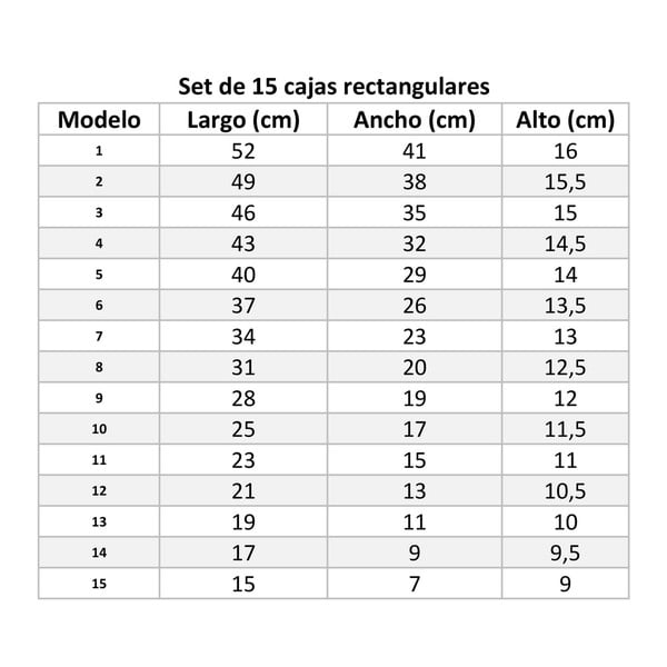Pappkarpide hoiukastid 15 kaanega komplektis Route - Casa Selección-image-4