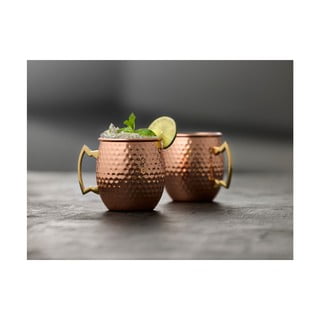 Vasevärvi terasest kruusid 4tk komplektis 80 ml Moscow Mule - Lyngby Glas