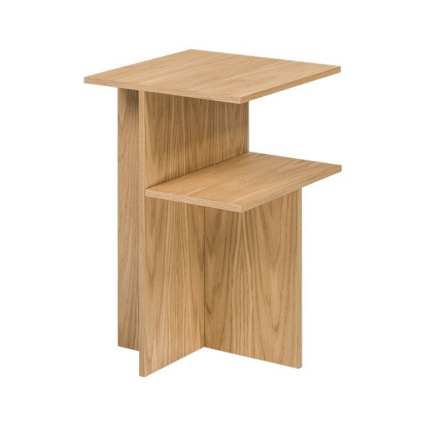 Tammepuust öökapp naturaalse värvi riiulitega Atik - noo.ma-image-3